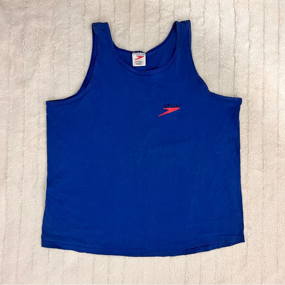 Vintage 80s/90s Men’s Speedo graphic tank top🏄🏽‍♂️